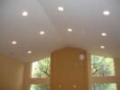 Custom Lighting | High ceiling recessed canister lights 