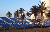 Solar - Photovoltaic Installation. Large commercial solar array. 